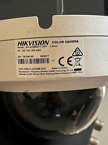 Hikvision DS-2CE56D7T-VPIT 2.8mm Color Dome Security Camera (Used)