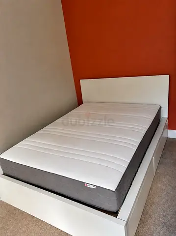 Ikea bed and mattress/ Queen size