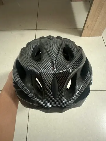 Carbon-look Bicycle Helmet — Lightweight, Ventilated (Used)
