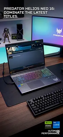 Acer Predator Helios Neo 16 Gaming Laptop - Excellent Condition