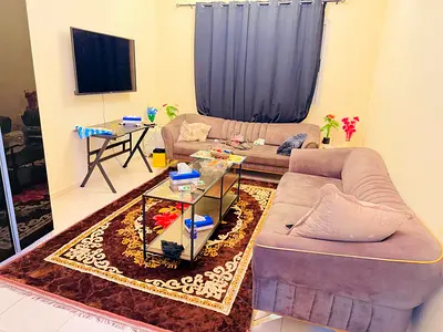Used 3-Seater and 2-Seater Velvet Sofa Set with Coffee Table and Rug