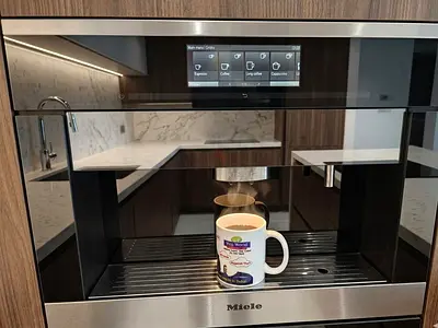 Miele Latest Model Black Built-In Coffee Machine – Fully Automatic Bean-to-Cup Espresso System