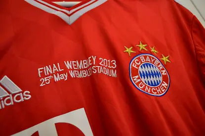 Bayern Munich 2013 Final Wembley Football Jersey (Red)