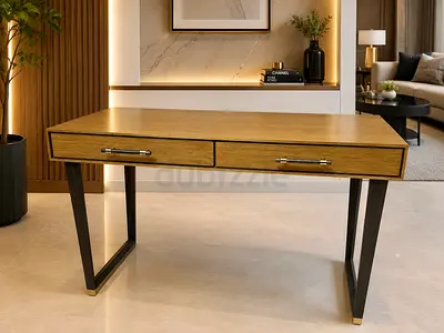 Indigo Modern Executive Desk – Oak Finish