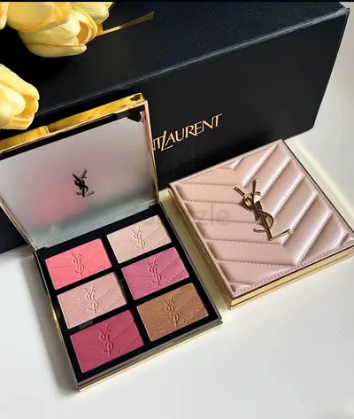 Yves Saint Laurent Couture Face Palette Golden Oasis Limited Edition, 3 Blushes  3 Highlighters