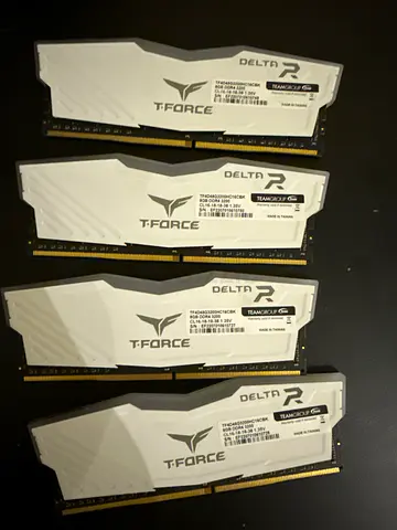 T-Force Delta RGB White 16GB (4x4GB) DDR4 RAM kit - Like new