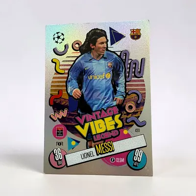 Lionel Messi Vintage Vibes Legend Match Attax – Collector Card