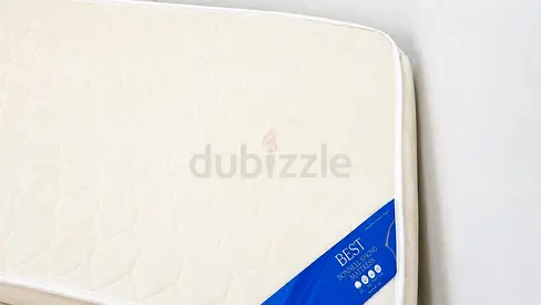 Double mattress - barely used, clean white mattress