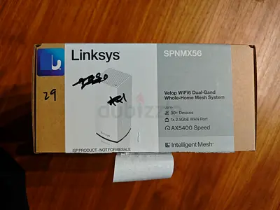 Linksys Velop SPNMX56 AX5400 WIFI6- Brand New