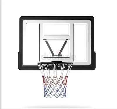 Marshal Fitness Wall Mount Basketball Hoop – Weatherproof Nylon Net, Durable PE - Brand New