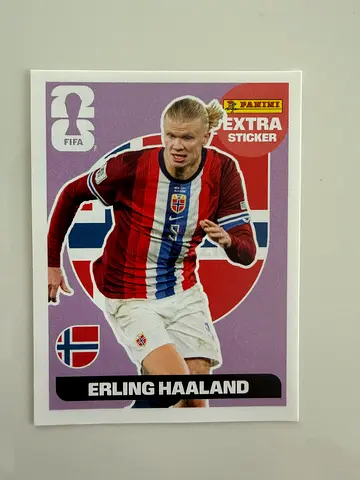 Panini FIFA Sticker - Erling Haaland (Norway) - Extra Sticker