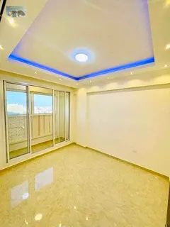 Three bedrooms and a living room with a storage room, second tenant, with private parking and one mo
