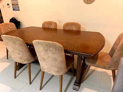 Dining Table Wooden Brown for sale