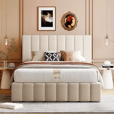 Stylish brand new Queen size bed with medical mattress available Good Quality Double bed king bed