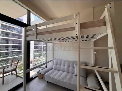 IKEA white wooden loft bed with free home delivery and installation good condition