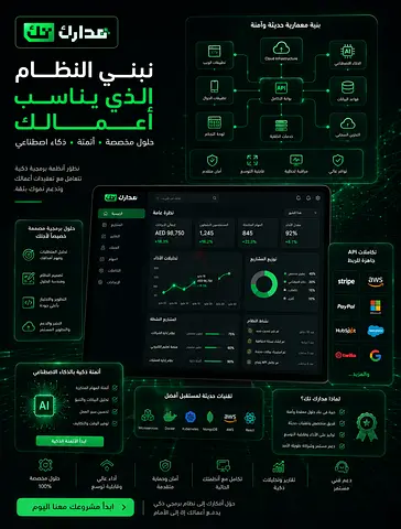 حلول برمجية متكاملة لتنمية أعمالك | Madarik Tech