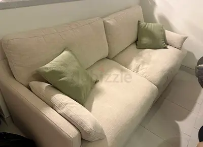 Beige 3-seater sofa in good condition