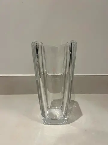 Clear Tall Flower Glass Vase - Modern Decorative Centerpiece