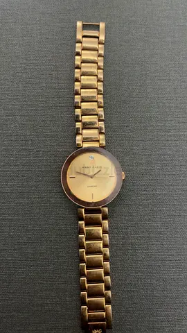 Anne Klein gold-tone womens wristwatch