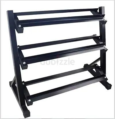 Heavy-Duty 3-Tier Dumbbell Rack | Durable, Compact, And Stable - Brand New