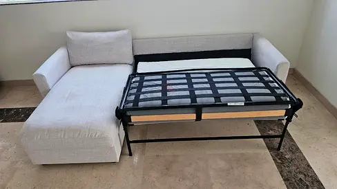 Ikea vimle L shape sofa bed Beige