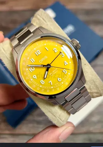 Oris big crown yellow dial full warranty automatic