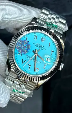 Rolex Datejust Master Copy Arabic Dial Watch With Box