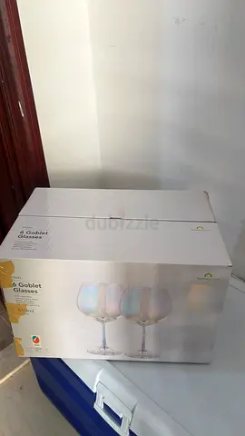 Set of 12 Wine Goblet Glasses - New in Box