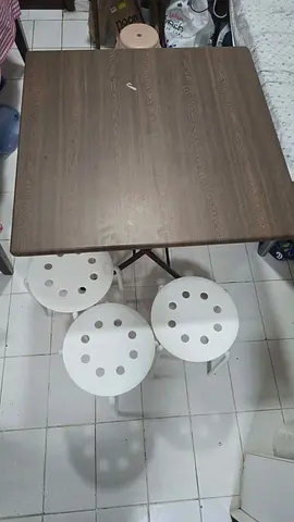 Foldable table with 3 chairs - IKEA