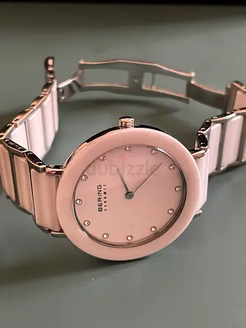 Bering Ceramic Ladies Watch - Silver/White, Good Condition