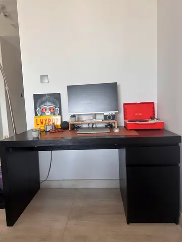 IKEA MALM Office Desk (Black)