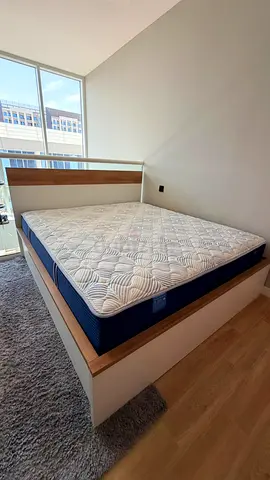 Hydraulic bed with orthopedic mattress