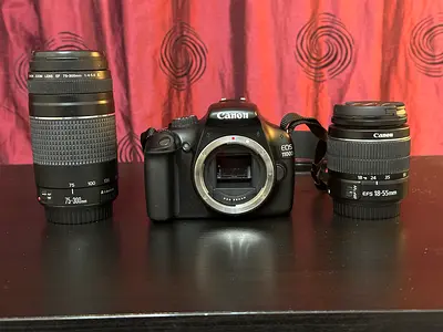 Canon EOS 1100D + Canon EF-S 18-55mm + Canon 75-300mm Lens
