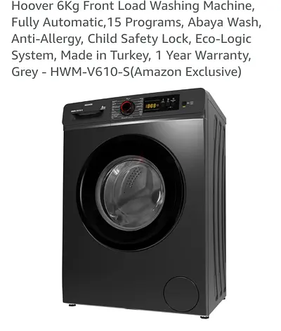 Hoover 6kg Front Load Washing Machine - Fully Automatic, Grey. 6 months old.