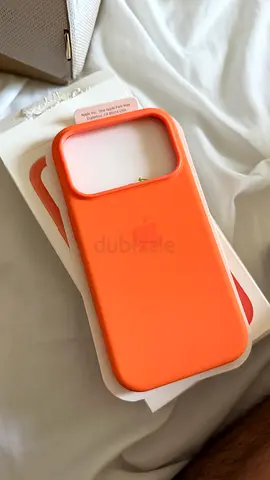 Apple Silicone Case for iPhone 17 pro in Orange