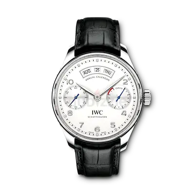 IWC Portuguese Perpetual Calendar Mens Watch - Leather Strap IW503501