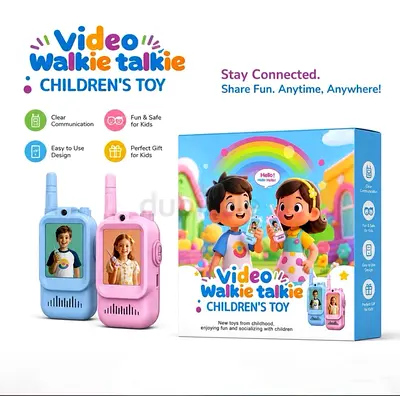 Kids Video Walkie Talkie Toy with Camera Screen - Blue
