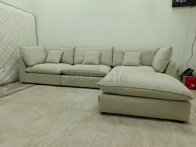 Very comfortable modular sofa set with ottoman