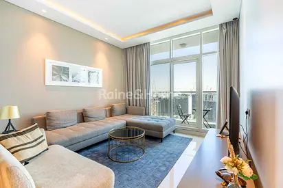 Furnished 1BR I Burj and Canal Views | Vacant