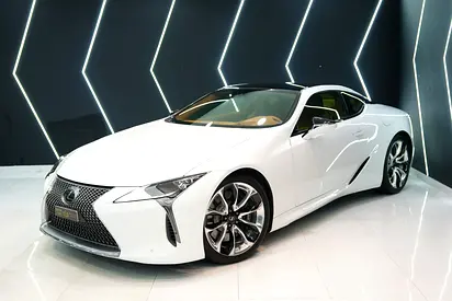 2021 Lexus LC 500, Mark Levinson Audio, Ultra White, Tan Interior, 471 HP V8, GCC Specs!!
