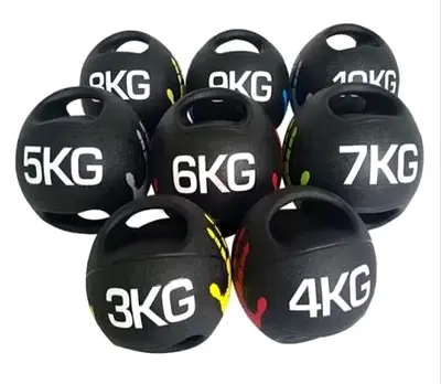 Medicine Ball With Handle 10kg - Brand New