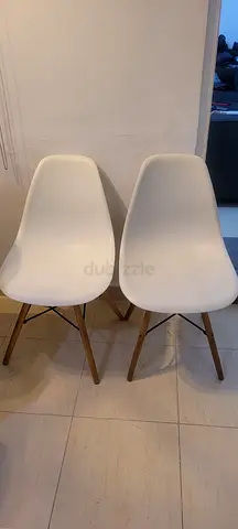 White ikea chairs