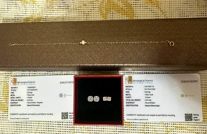18k  Diamond Stud Earrings Set with Certificates