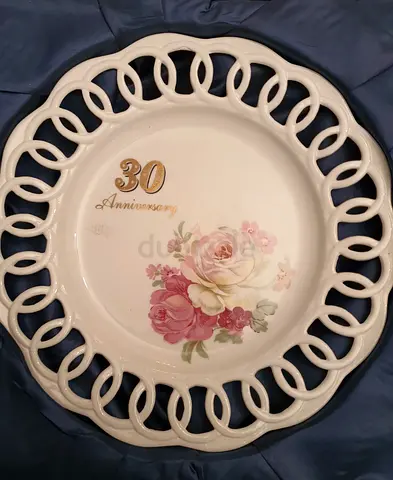 30 Years Anniversary Decoration Plates