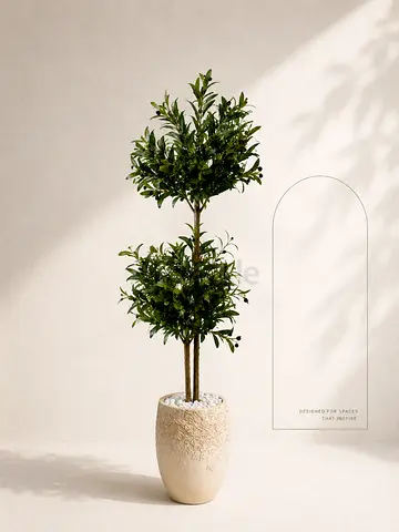 Artificial Olive Tree in Decorative Pot - New
