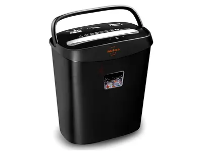 VidaTeco Cross-Cut Shredder, Heavy Duty 8 Sheet Shreds Paper/Card/Staple/Clip Paper Shredder for Hom
