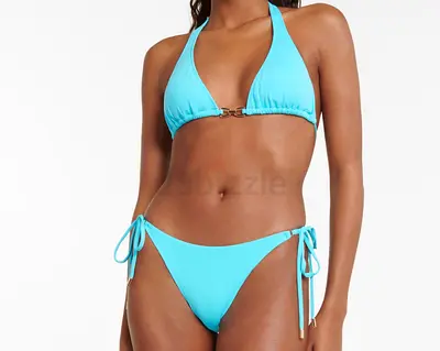 Melissa Odabash Antibes bikini top  bottom Turquoise size 42 each