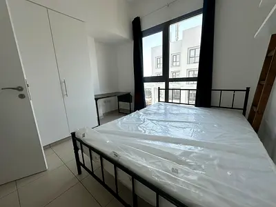 Metal Double Bed Frame with Mattress - Good Condition