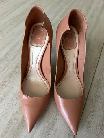 Used Womens Nude Pointed Dior Haute Couture Leather Pumps - Size 39