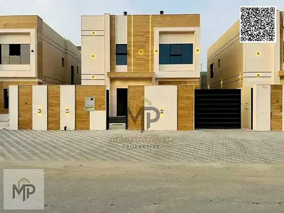 For sale, including registration fees: Modern villa on a main street, 3 bedrooms, in Al Helio 2, Ajman